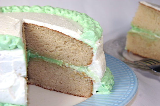 Pistachio Pudding Cake and Pudding Frosting